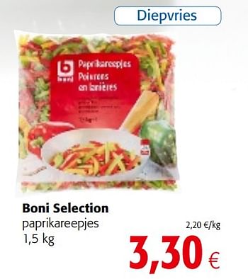 Promoties Boni selection paprikareepjes - Boni - Geldig van 20/06/2018 tot 03/07/2018 bij Colruyt