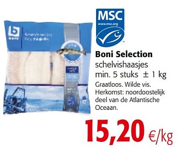 Promoties Boni selection schelvishaasjes - Boni - Geldig van 20/06/2018 tot 03/07/2018 bij Colruyt
