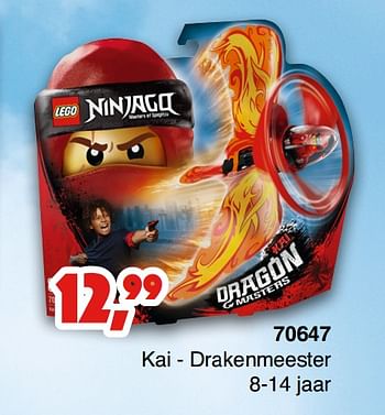 Promoties Kai - drakenmeester - Lego - Geldig van 03/06/2018 tot 31/08/2018 bij Toys Tempel