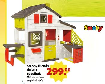 Promoties Smoby friends deluxe speelhuis - Smoby - Geldig van 03/06/2018 tot 31/08/2018 bij Toys Tempel