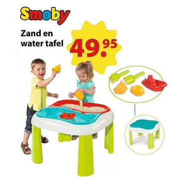 Promotions Zand en water tafel - Smoby - Valide de 03/06/2018 à 31/08/2018 chez Toys Tempel