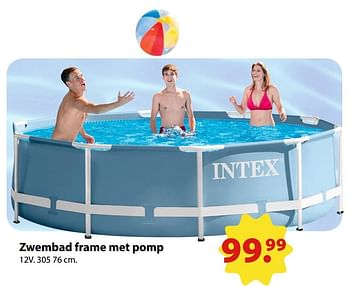Promoties Zwembad frame met pomp - Intex - Geldig van 03/06/2018 tot 31/08/2018 bij Toys Tempel
