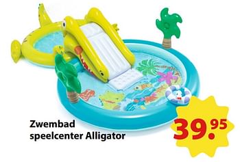Promoties Zwembad speelcenter alligator - Huismerk - Toys Tempel - Geldig van 03/06/2018 tot 31/08/2018 bij Toys Tempel