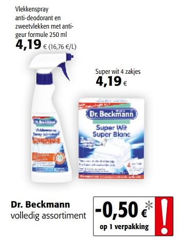 Promoties Dr. beckmann volledig assortiment - Dr. Beckmann - Geldig van 20/06/2018 tot 03/07/2018 bij Colruyt