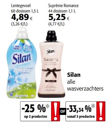 Promoties Silan alle wasverzachters - Silan - Geldig van 20/06/2018 tot 03/07/2018 bij Colruyt