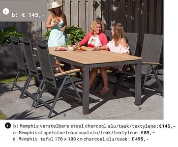 Promoties Memphis verstelbare stoel - Huismerk - Europoint - Geldig van 02/06/2018 tot 31/08/2018 bij Europoint