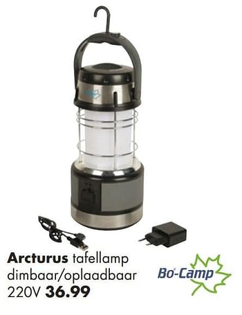 Promoties Arcturus tafellamp - Bo-Camp - Geldig van 04/06/2018 tot 31/08/2018 bij Europoint