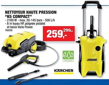 Promotions Kärcher nettoyeur haute pression k5 compact - Kärcher - Valide de 13/06/2018 à 24/06/2018 chez Hubo