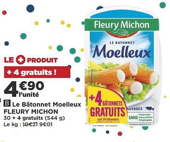Promotions Le bâtonnet moelleux fleury michon - Fleury Michon - Valide de 19/06/2018 à 01/07/2018 chez Super Casino