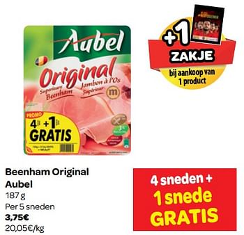Promoties Beenham original aubel - Aubel - Geldig van 20/06/2018 tot 02/07/2018 bij Carrefour