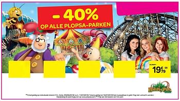 Promoties Holidaypark plopsa - Huismerk - Carrefour  - Geldig van 20/06/2018 tot 02/07/2018 bij Carrefour