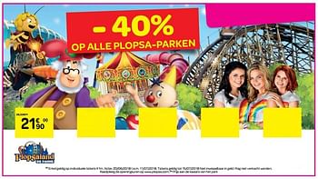 Promoties Plopsaland de panne - Huismerk - Carrefour  - Geldig van 20/06/2018 tot 02/07/2018 bij Carrefour