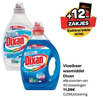 Promoties Vloeibaar wasmiddel dixan - Dixan - Geldig van 20/06/2018 tot 02/07/2018 bij Carrefour