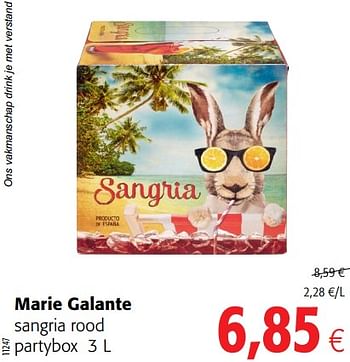 Promoties Marie galante sangria rood - Marie Galante - Geldig van 20/06/2018 tot 03/07/2018 bij Colruyt