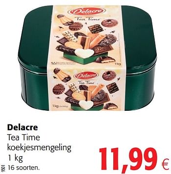 Promoties Delacre tea time koekjesmengeling - Delacre - Geldig van 20/06/2018 tot 03/07/2018 bij Colruyt