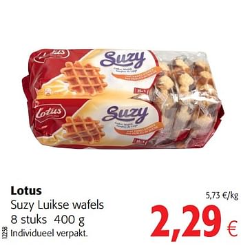 Promoties Lotus suzy luikse wafels - Lotus Bakeries - Geldig van 20/06/2018 tot 03/07/2018 bij Colruyt