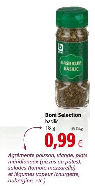 Promoties Boni selection basilic - Boni - Geldig van 20/06/2018 tot 03/07/2018 bij Colruyt
