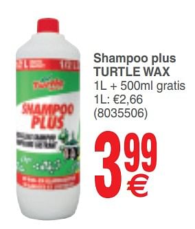 Promoties Shampoo plus turtle wax - Turtle wax - Geldig van 19/06/2018 tot 02/07/2018 bij Cora
