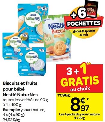 Nestle Biscuits Et Fruits Pour Bebe Nestle Naturnes En Promotion Chez Carrefour