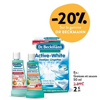 Promotions Graisses et sauces - Dr. Beckmann - Valide de 20/06/2018 à 03/07/2018 chez DI