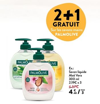 Promoties Savon liquide aloë vera - Palmolive - Geldig van 20/06/2018 tot 03/07/2018 bij DI