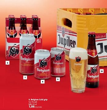 Promoties Belgium cold grip - Jupiler - Geldig van 20/06/2018 tot 03/07/2018 bij Colruyt