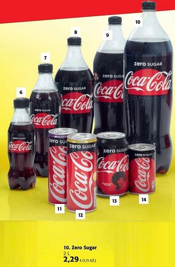 Promoties Zero sugar - Coca Cola - Geldig van 20/06/2018 tot 03/07/2018 bij Colruyt