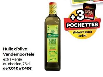 Promotions Huile d`olive vandemoortele - Vandemoortele - Valide de 20/06/2018 à 02/07/2018 chez Carrefour