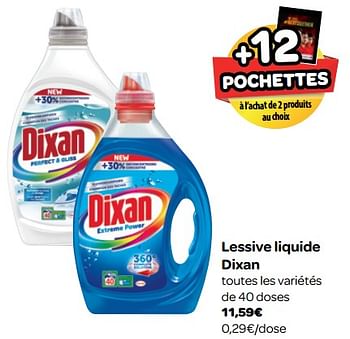 Promotions Lessive liquide dixan - Dixan - Valide de 20/06/2018 à 02/07/2018 chez Carrefour