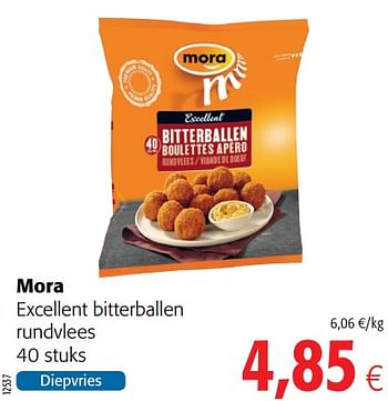 Promoties Mora excellent bitterballen rundvlees - Mora - Geldig van 20/06/2018 tot 03/07/2018 bij Colruyt