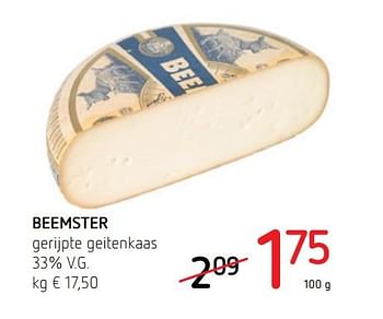 Promotions Beemster gerijpte geitenkaas - Beemster - Valide de 21/06/2018 à 04/07/2018 chez Spar (Colruytgroup)