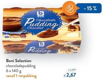 Promoties Boni selection chocoladepudding - Boni - Geldig van 20/06/2018 tot 03/07/2018 bij OKay