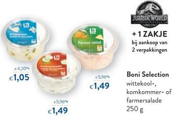 Promoties Boni selection wittekool komkommer of farmer salade - Boni - Geldig van 20/06/2018 tot 03/07/2018 bij OKay