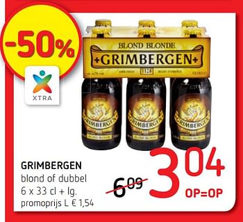 Promoties Grimbergen blond of dubbel - Grimbergen - Geldig van 21/06/2018 tot 04/07/2018 bij Spar (Colruytgroup)