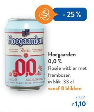 Promoties Hoegaarden rosée witbier met frambozen - Hoegaarden - Geldig van 20/06/2018 tot 03/07/2018 bij OKay