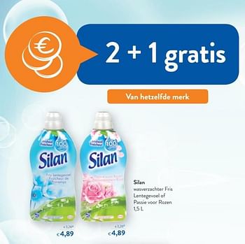 Promoties Silan wasverzachter fris lentegevoel of passie voor rozen - Silan - Geldig van 20/06/2018 tot 03/07/2018 bij OKay