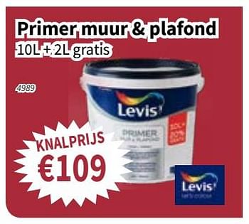 Promoties Levis primer muur + plafond - Levis - Geldig van 21/06/2018 tot 04/07/2018 bij Cevo Market