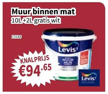 Promoties Muur binnen mat - Levis - Geldig van 21/06/2018 tot 04/07/2018 bij Cevo Market