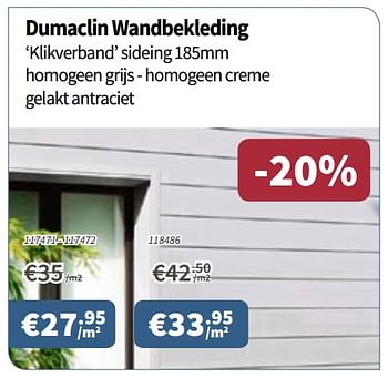 Promoties Dumaclin wandbekleding - DumaClin - Geldig van 21/06/2018 tot 04/07/2018 bij Cevo Market
