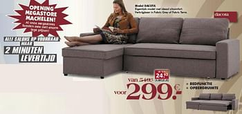 Promoties Model dacota - Huismerk - Seats and Sofas - Geldig van 24/06/2018 tot 30/06/2018 bij Seats and Sofas