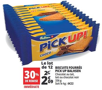 Promoties Biscuits fourrés pick up balhsen - Bahlsen - Geldig van 20/06/2018 tot 26/06/2018 bij Auchan