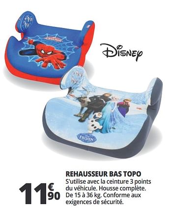 Promotions Rehausseur bas topo - Disney - Valide de 20/06/2018 à 26/06/2018 chez Auchan Ronq