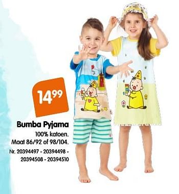 Promoties Bumba pyjama - Bumba - Geldig van 20/06/2018 tot 17/07/2018 bij Fun