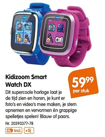 Promoties Kidizoom smart watch dx - Vtech - Geldig van 20/06/2018 tot 17/07/2018 bij Fun