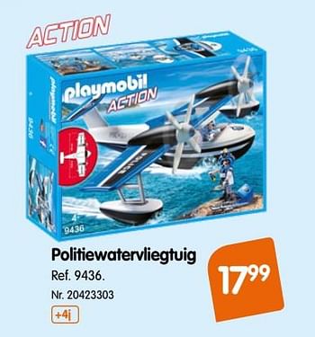 Promoties Politiewatervliegtuig - Playmobil - Geldig van 20/06/2018 tot 17/07/2018 bij Fun