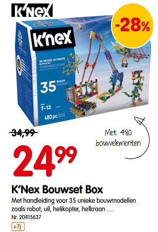 Promoties K`nex bouwset box - K'Nex - Geldig van 20/06/2018 tot 17/07/2018 bij Fun