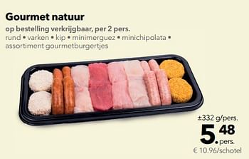 Promotions Gourmet natuur - Huismerk - Buurtslagers - Valide de 22/06/2018 à 05/07/2018 chez Buurtslagers