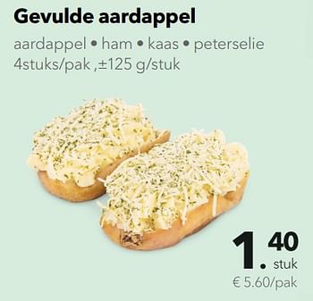 Promotions Gevulde aardappel - Huismerk - Buurtslagers - Valide de 22/06/2018 à 05/07/2018 chez Buurtslagers