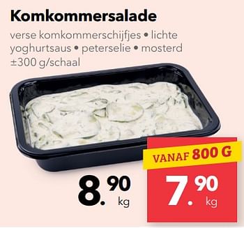 Promoties Komkommersalade - Huismerk - Buurtslagers - Geldig van 22/06/2018 tot 05/07/2018 bij Buurtslagers