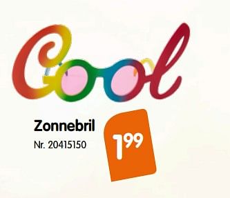 Promoties Zonnebril cool - Huismerk - Fun - Geldig van 20/06/2018 tot 17/07/2018 bij Fun